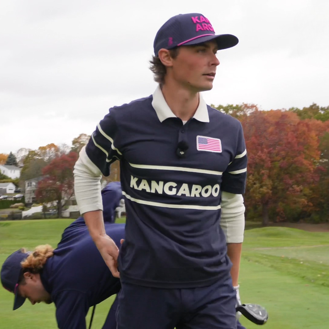 Kangaroo Classic Polo (Navy/White) – Kangaroo Golf