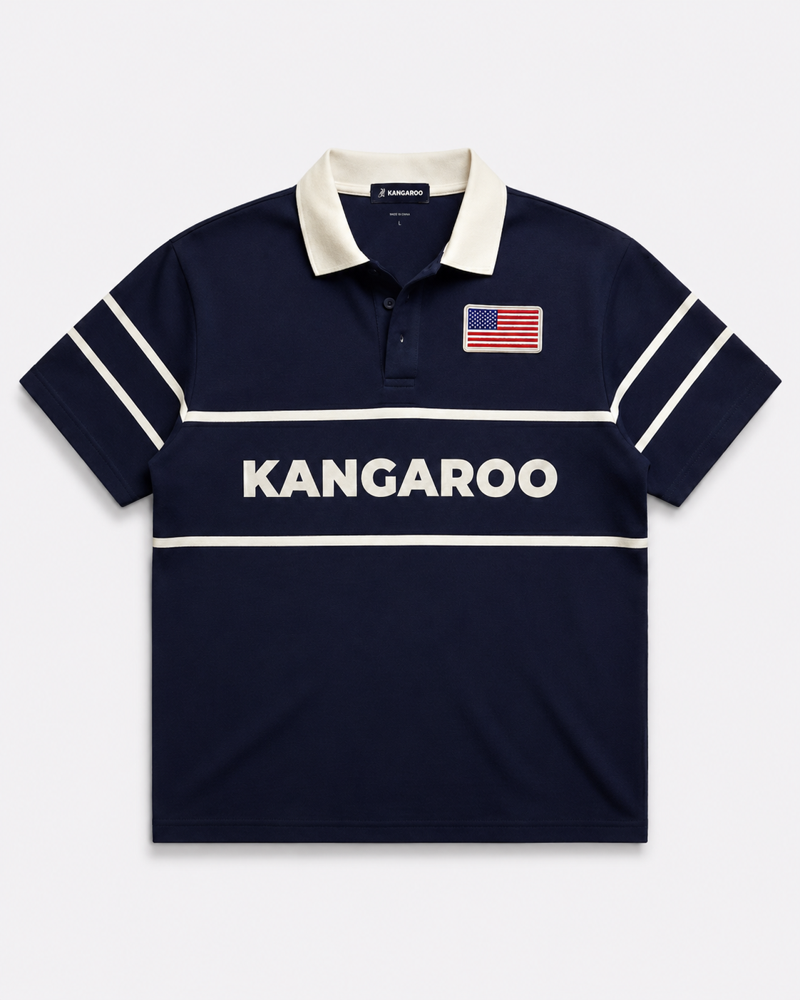 Kangaroo Classic Polo (Navy/White)