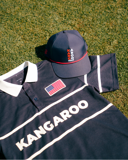 Kangaroo Classic Polo (Navy/White)